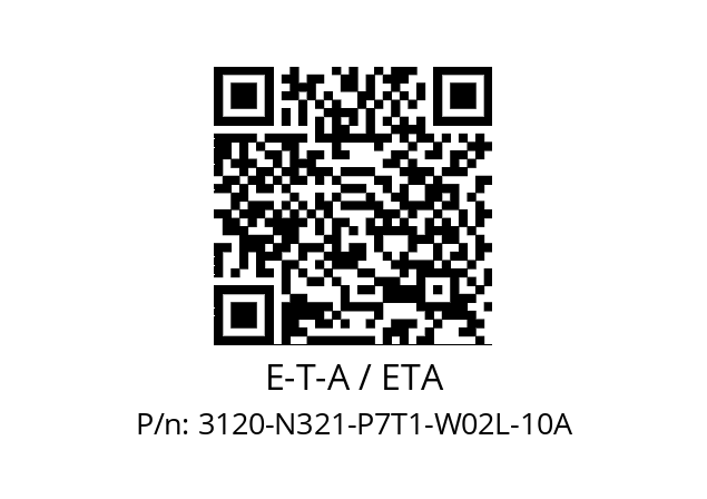   E-T-A / ETA 3120-N321-P7T1-W02L-10A