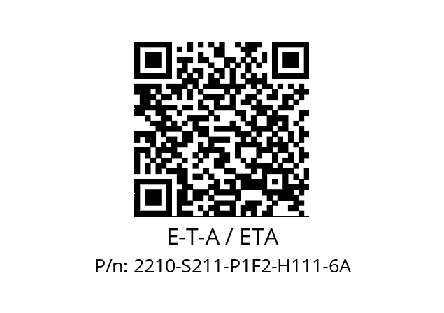   E-T-A / ETA 2210-S211-P1F2-H111-6A