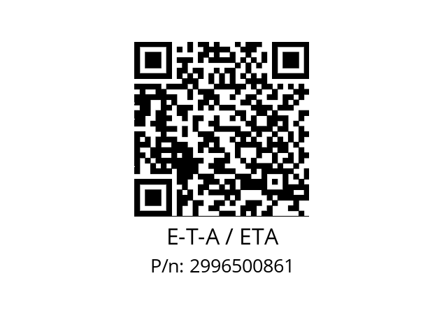   E-T-A / ETA 2996500861