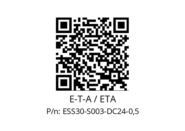   E-T-A / ETA ESS30-S003-DC24-0,5