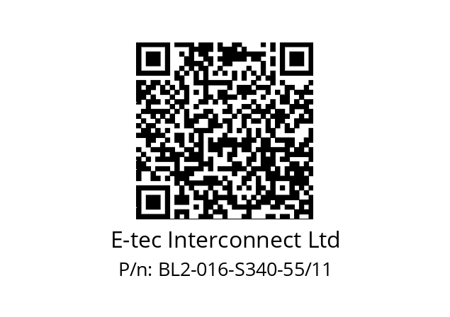   E-tec Interconnect Ltd BL2-016-S340-55/11