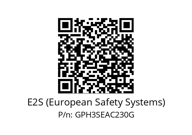   E2S (European Safety Systems) GPH3SEAC230G