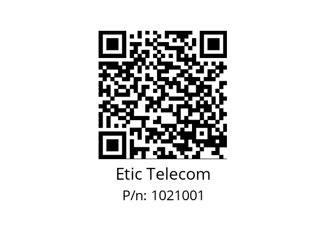   Etic Telecom 1021001