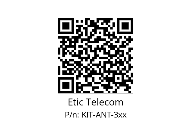  0040100 Etic Telecom KIT-ANT-3xx