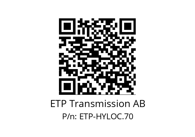   ETP Transmission AB ETP-HYLOC.70