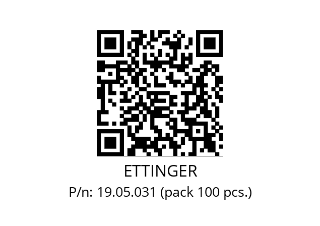   ETTINGER 19.05.031 (pack 100 pcs.)