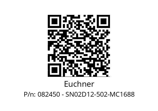   Euchner 082450 - SN02D12-502-MC1688