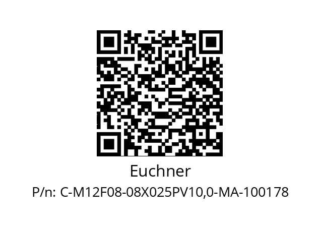   Euchner C-M12F08-08X025PV10,0-MA-100178