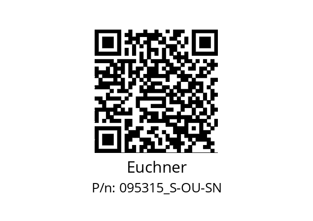   Euchner 095315_S-OU-SN