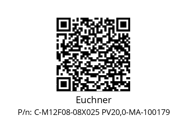   Euchner C-M12F08-08X025 PV20,0-MA-100179