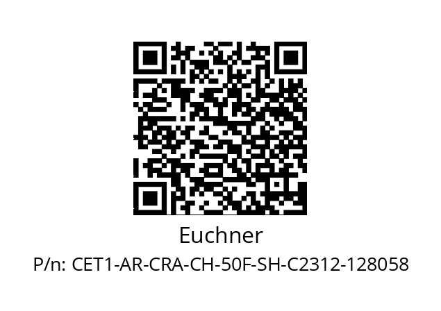   Euchner CET1-AR-CRA-CH-50F-SH-C2312-128058