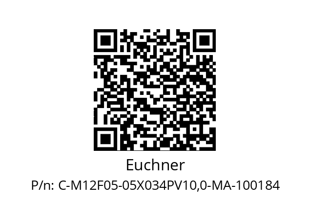   Euchner C-M12F05-05X034PV10,0-MA-100184