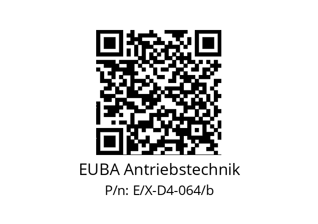   EUBA Antriebstechnik E/X-D4-064/b