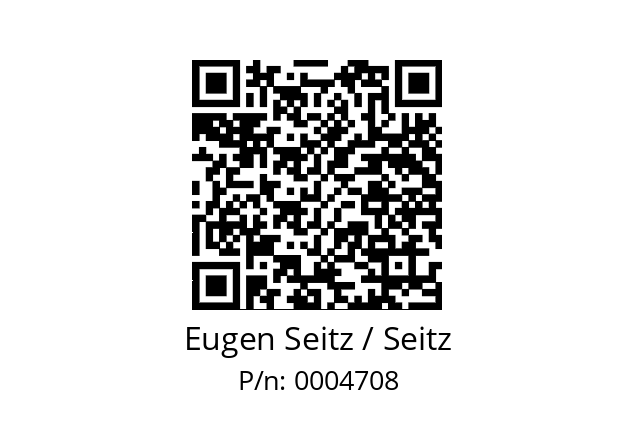  118.000.024P Eugen Seitz / Seitz 0004708