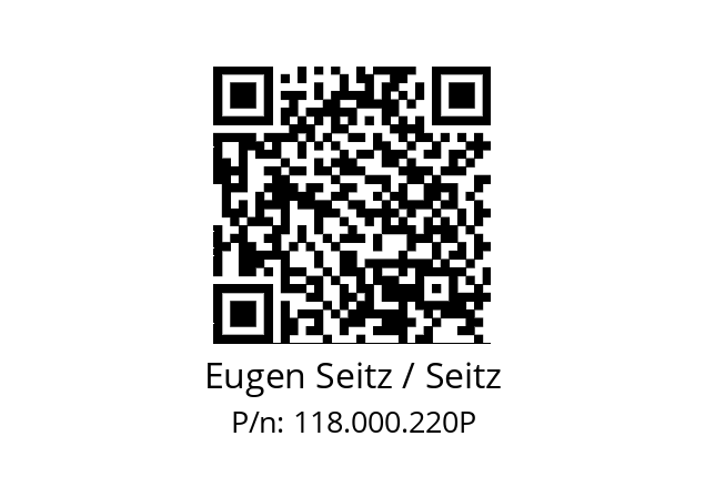   Eugen Seitz / Seitz 118.000.220P