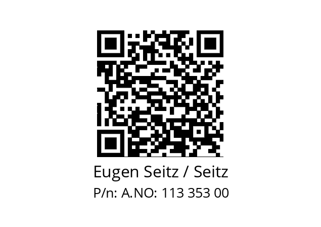   Eugen Seitz / Seitz A.NO: 113 353 00