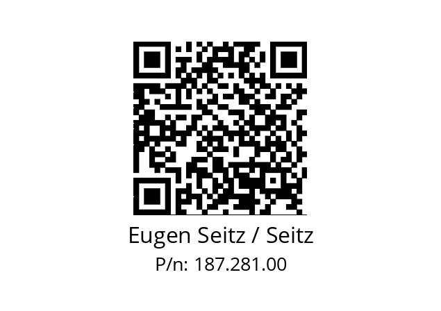   Eugen Seitz / Seitz 187.281.00