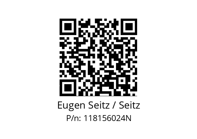   Eugen Seitz / Seitz 118156024N