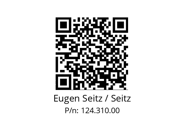   Eugen Seitz / Seitz 124.310.00