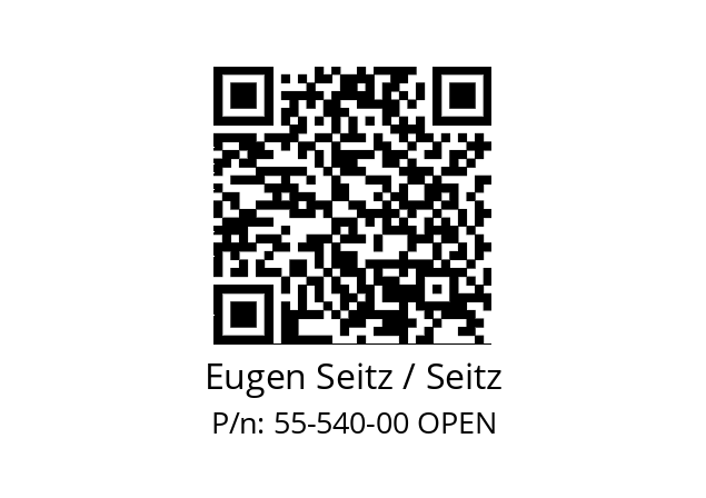   Eugen Seitz / Seitz 55-540-00 OPEN