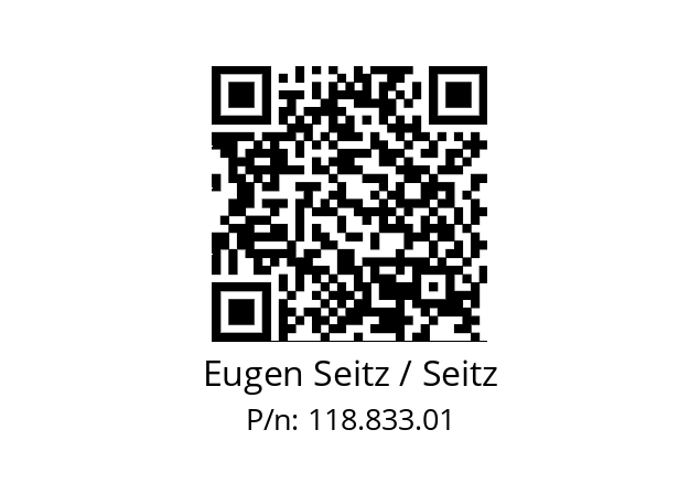   Eugen Seitz / Seitz 118.833.01