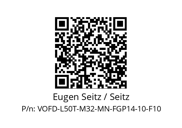   Eugen Seitz / Seitz VOFD-L50T-M32-MN-FGP14-10-F10