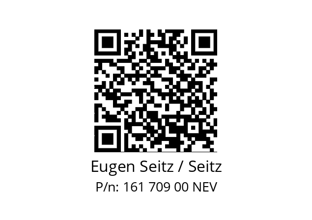   Eugen Seitz / Seitz 161 709 00 NEV