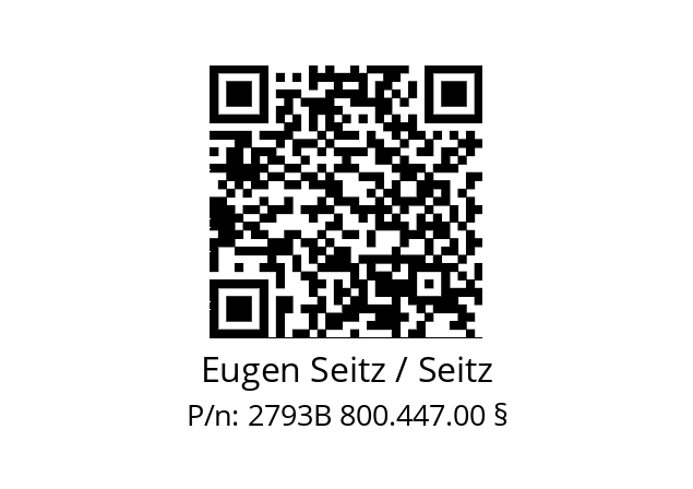   Eugen Seitz / Seitz 2793B 800.447.00 §