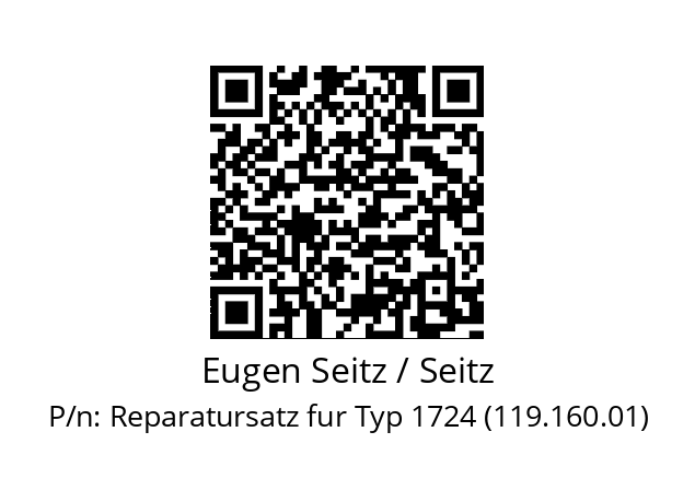   Eugen Seitz / Seitz Reparatursatz fur Typ 1724 (119.160.01)