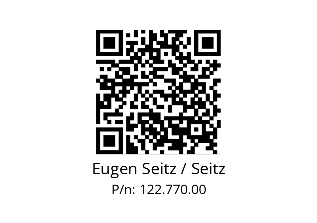   Eugen Seitz / Seitz 122.770.00