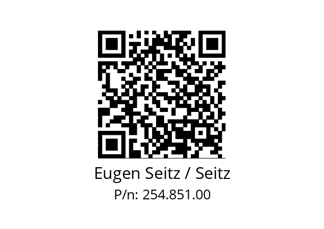   Eugen Seitz / Seitz 254.851.00