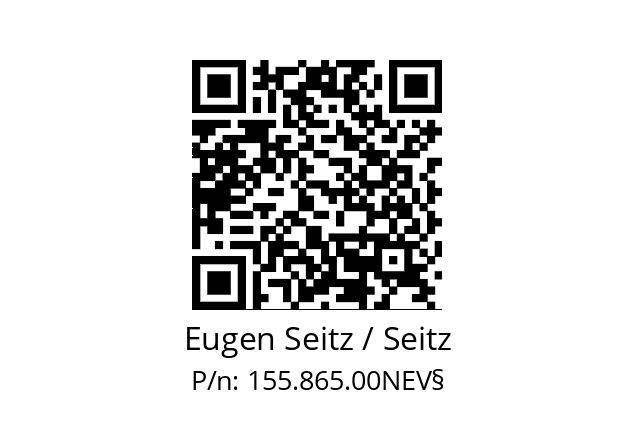   Eugen Seitz / Seitz 155.865.00NEV§