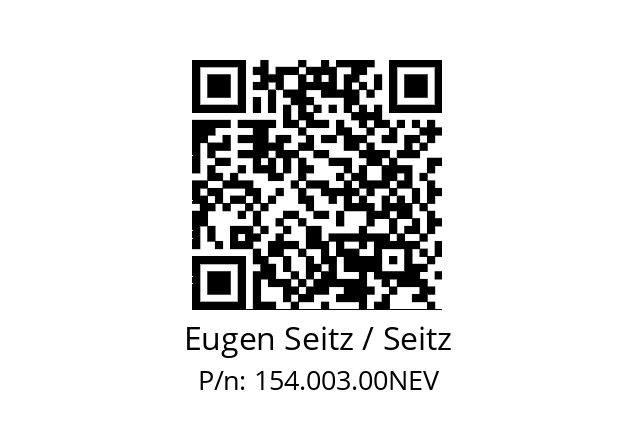   Eugen Seitz / Seitz 154.003.00NEV