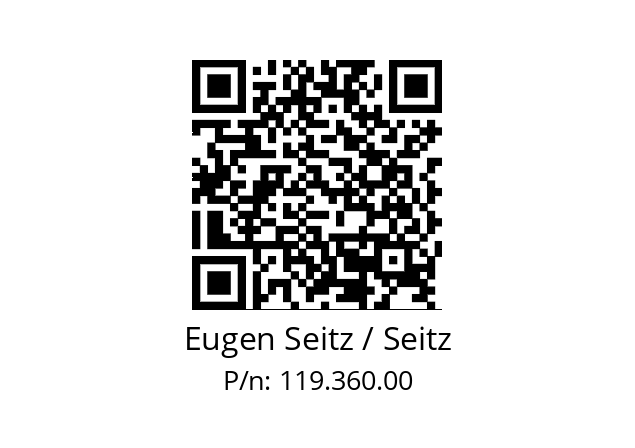   Eugen Seitz / Seitz 119.360.00