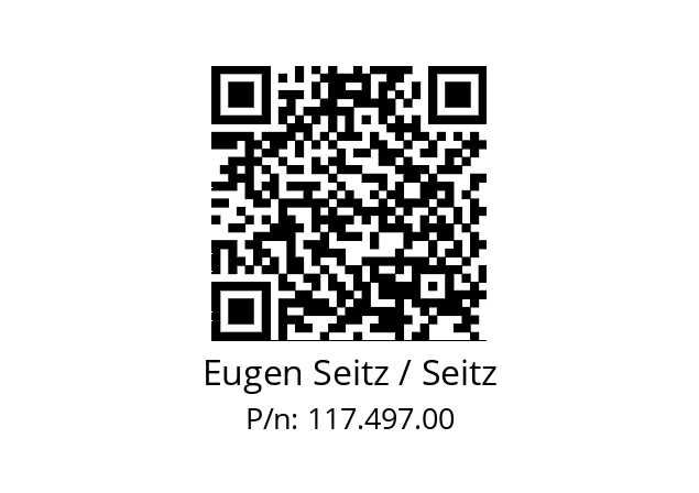   Eugen Seitz / Seitz 117.497.00