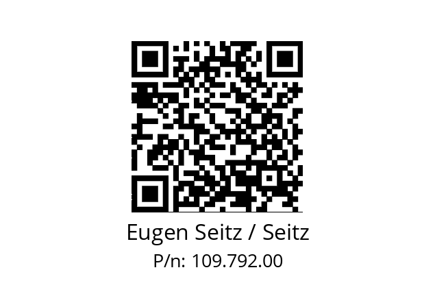   Eugen Seitz / Seitz 109.792.00