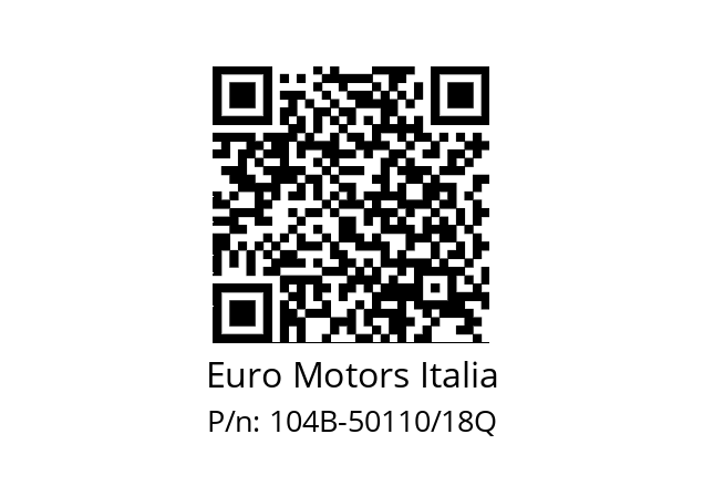   Euro Motors Italia 104B-50110/18Q