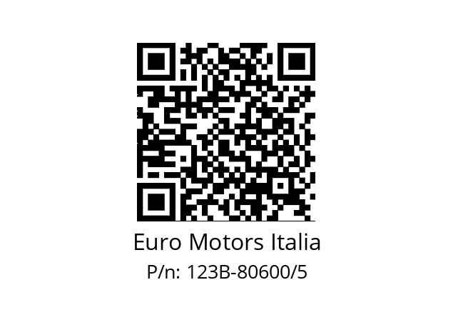   Euro Motors Italia 123В-80600/5