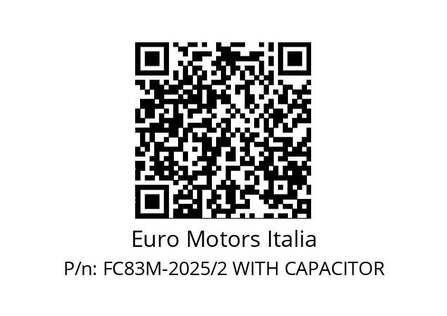   Euro Motors Italia FC83M-2025/2 WITH CAPACITOR