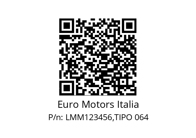   Euro Motors Italia LMM123456,TIPO 064