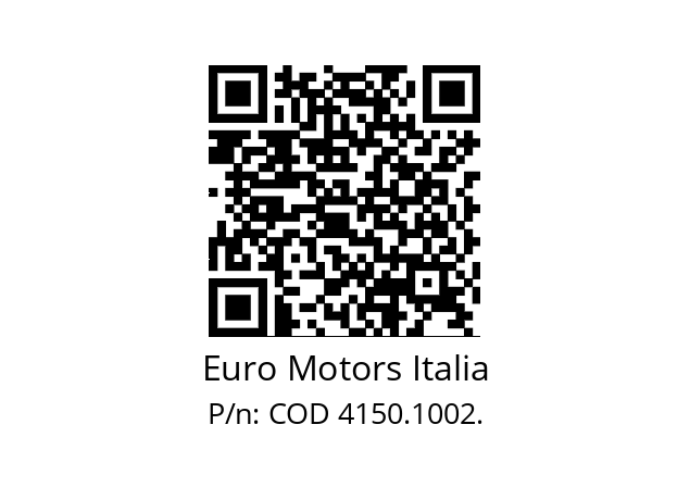   Euro Motors Italia COD 4150.1002.