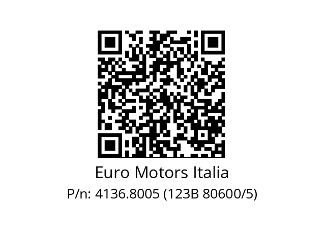   Euro Motors Italia 4136.8005 (123B 80600/5)