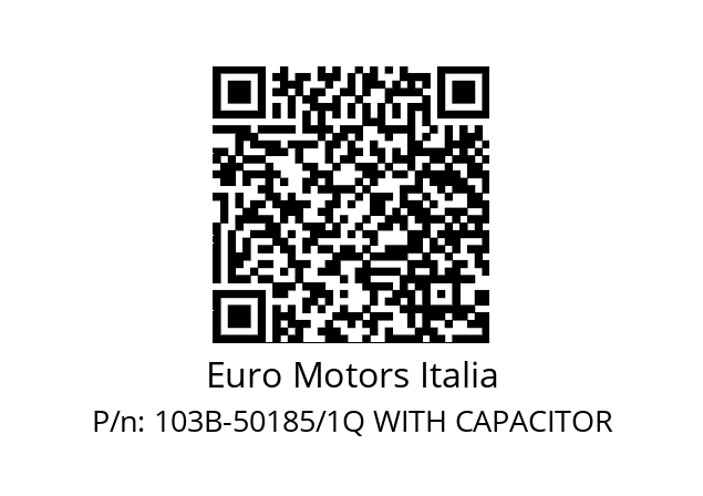   Euro Motors Italia 103B-50185/1Q WITH CAPACITOR