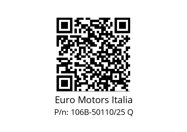   Euro Motors Italia 106B-50110/25 Q