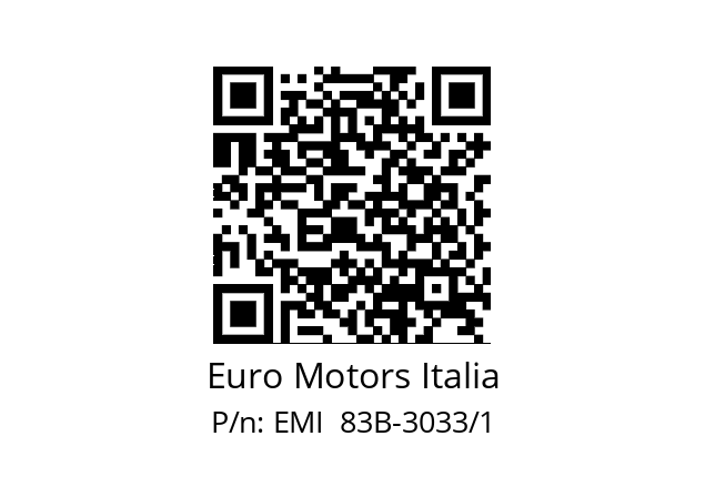   Euro Motors Italia EMI  83B-3033/1