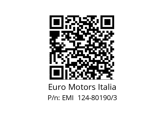   Euro Motors Italia EMI  124-80190/3