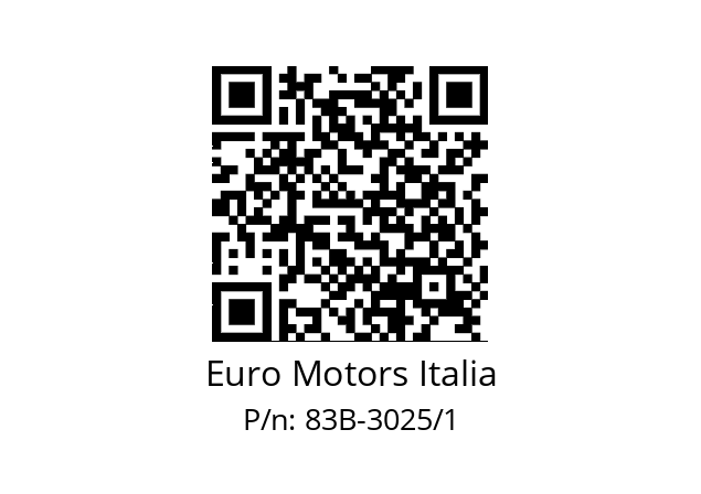   Euro Motors Italia 83B-3025/1