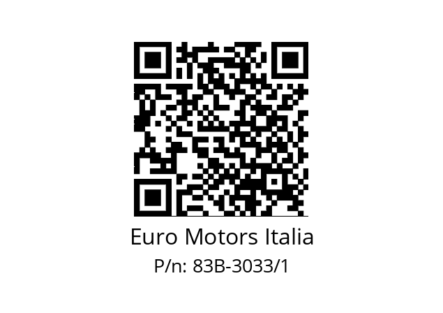   Euro Motors Italia 83B-3033/1