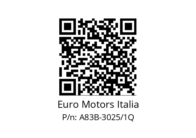   Euro Motors Italia A83B-3025/1Q