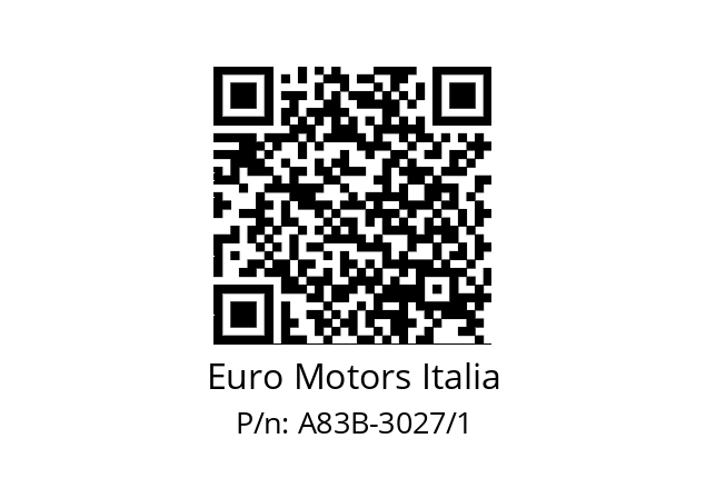   Euro Motors Italia A83B-3027/1